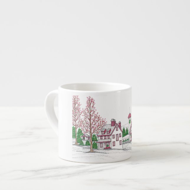 Weihnachtsfarm-Espressotasse Espressotasse (Vorderseite Links)