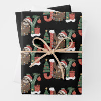 Weihnachtsfaultier Feiertagsbaum Geschenke Freude 