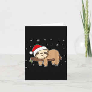 Weihnachtsfaultier für Weihnachten Süße Faultiere Karte