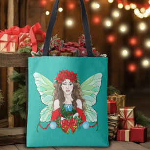 Weihnachtsfee Fantasy Stechpalme Glocken Weihnacht