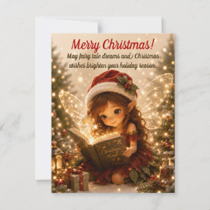 Weihnachtsfee Feiertag - Magische Grußkarte Einladung