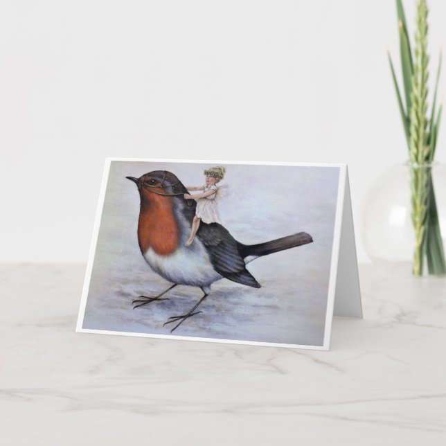 Weihnachtsfee Feiertagskarte (Vorderseite)