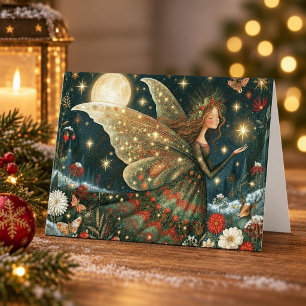 Weihnachtsfee Feiertagskarte