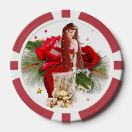 Weihnachtsfee rPoker Chip