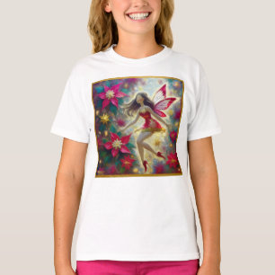 Weihnachtsfee-Sammlung - Dunkelbraunes Haar T-Shirt