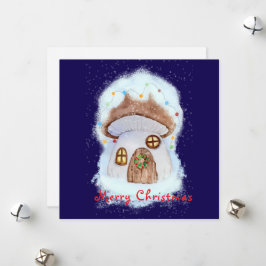 Weihnachtsfeenhaus Feiertagskarte