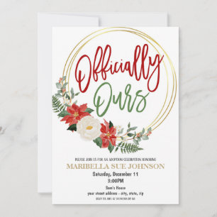 Weihnachtsfeier Adoption Einladung