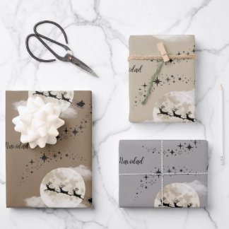 Weihnachtsfeier an Weihnachten Geschenkpapier Set