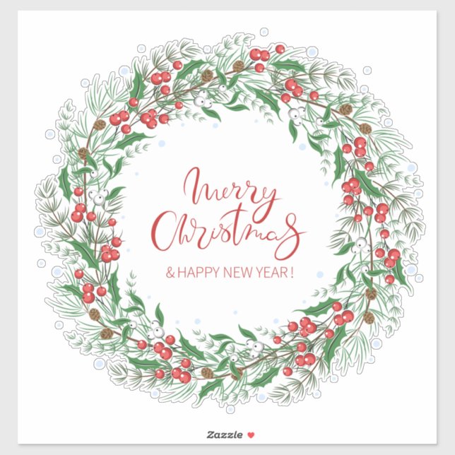 Weihnachtsfeier Aufkleber (Blatt)