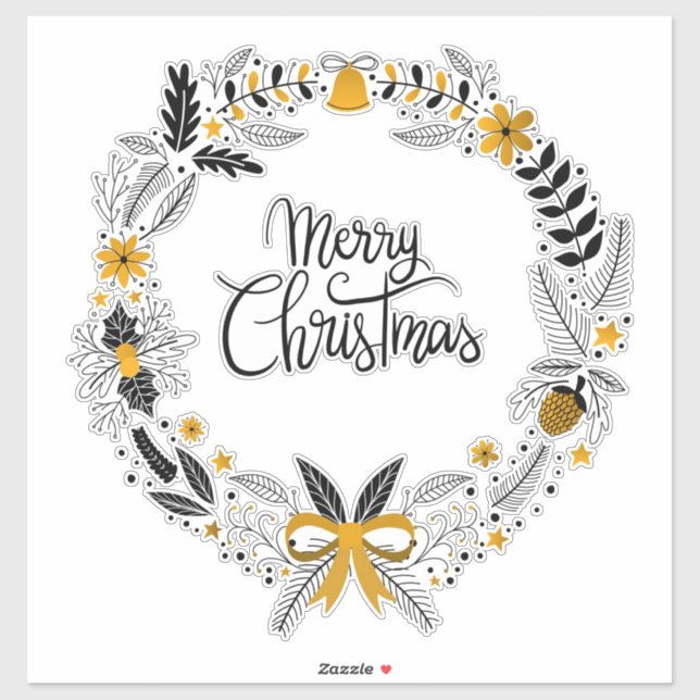 Weihnachtsfeier Aufkleber (Blatt)