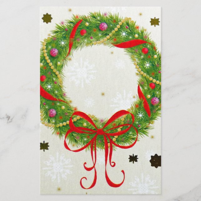Weihnachtsfeier Briefpapier (Vorderseite)