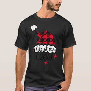 Weihnachtsfeier Buffalo Karierte Weihnachtsmannmüt T-Shirt