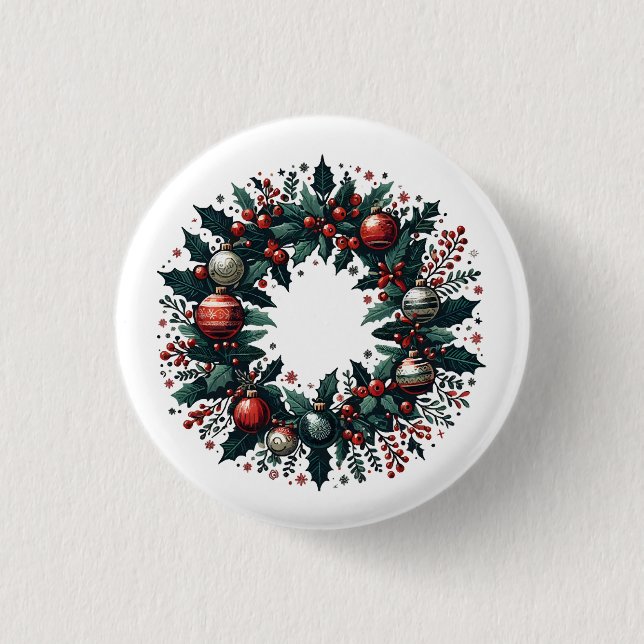 Weihnachtsfeier Button (Vorderseite)