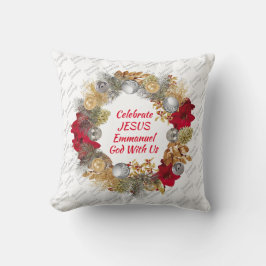 Weihnachtsfeier | CELEBRATE JESUS White Kissen