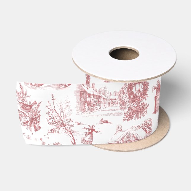 Weihnachtsfeier Chinoiserie Satinband (Spule)