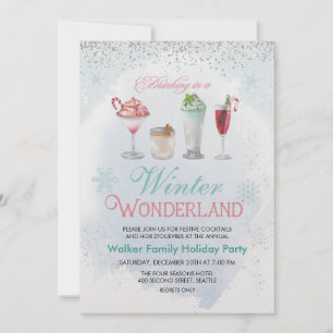 Weihnachtsfeier Cocktailparty-Einladung Einladung