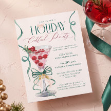 Weihnachtsfeier Cocktailparty Festgetränk Schleife