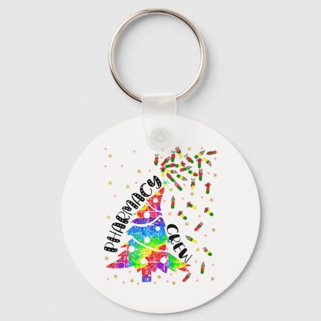 Weihnachtsfeier Crew Funny Xmas Apotheker Geschenk Schlüsselanhänger (Vorderseite)