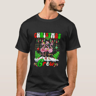 Weihnachtsfeier Crew Liebe niedlich Flamingo Famil T-Shirt