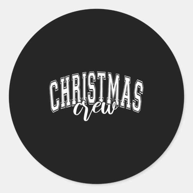 Weihnachtsfeier Crew Xmas Santa Squad Familie Paja Runder Aufkleber (Vorderseite)