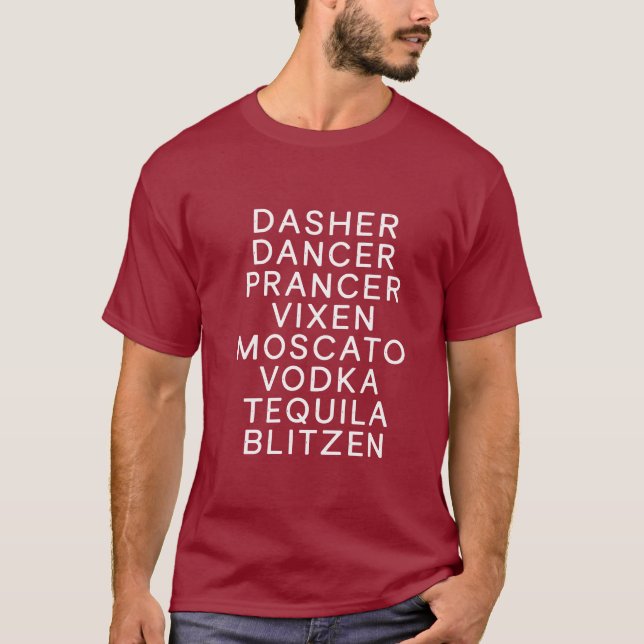 Weihnachtsfeier Dasher Dancer T-Shirt (Vorderseite)