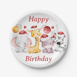 Weihnachtsfeier des Kindes Pappteller