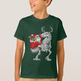 Weihnachtsfeier Dinosaur Deer Xmas T-Shirt