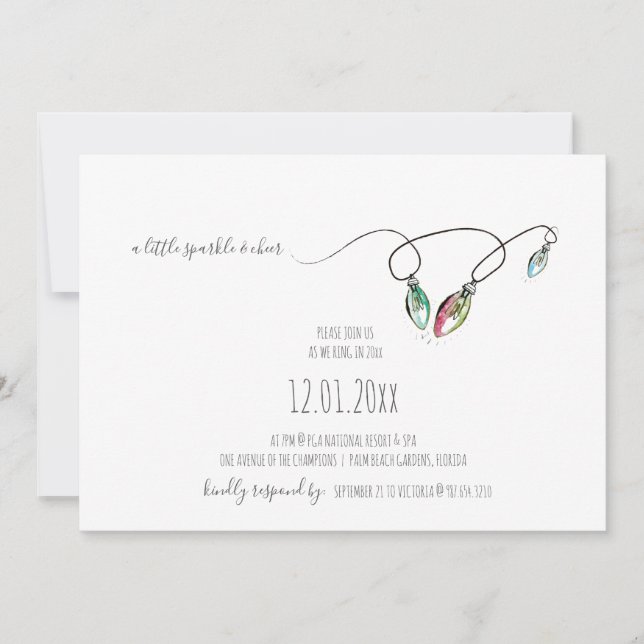 Weihnachtsfeier Einladung (Vorderseite)