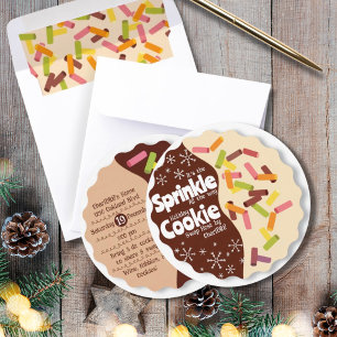 Weihnachtsfeier-Einladung Cookie-Tausch Einladung