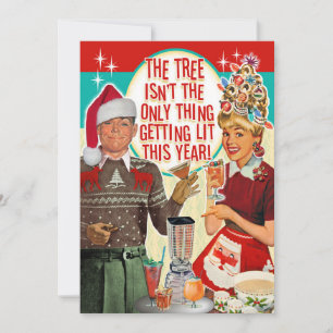 Weihnachtsfeier-Einladung für Paare - mit Glanz Einladung