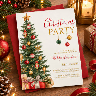 Weihnachtsfeier-Einladungsvorlage Einladung