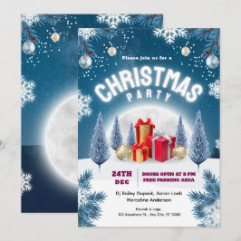 Weihnachtsfeier-Event-Flyer Einladung