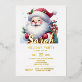 Weihnachtsfeier Folieneinladung