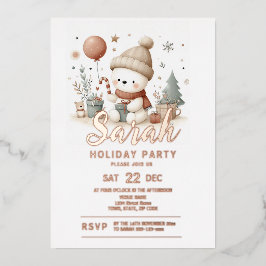 Weihnachtsfeier Folieneinladung