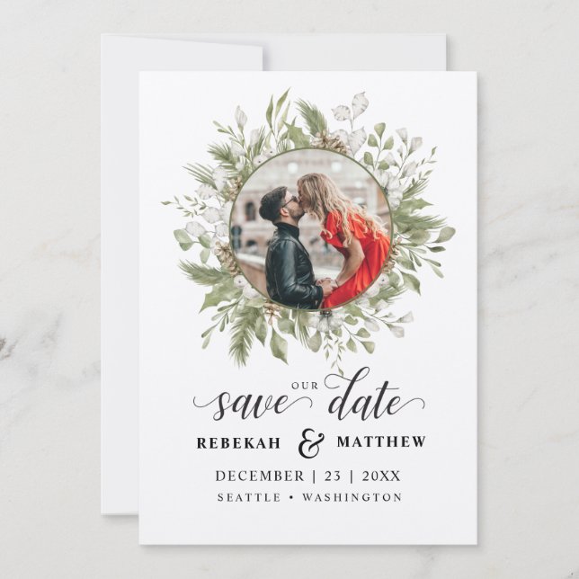 Weihnachtsfeier | FOTO SAVE THE DATE (Vorderseite)