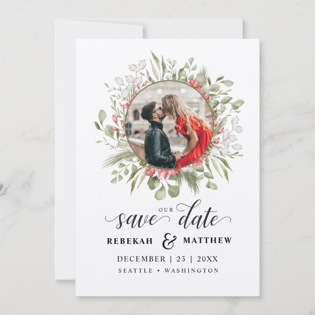 Weihnachtsfeier | FOTO SAVE THE DATE (Vorderseite)