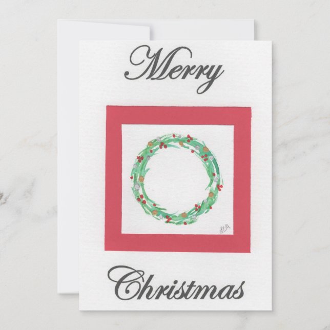 Weihnachtsfeier "Frohe Weihnachten" Feiertagskarte (Vorderseite)