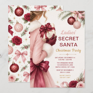 Weihnachtsfeier für Damen mit Secret Santa Einladung