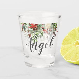 Weihnachtsfeier für Grüntöne Schnapsglas