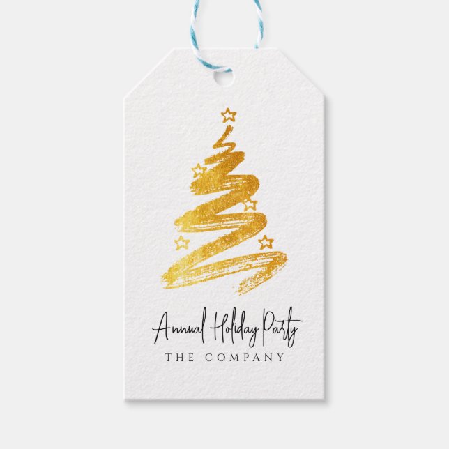 Weihnachtsfeier Geschenkanhänger (Vorderseite)