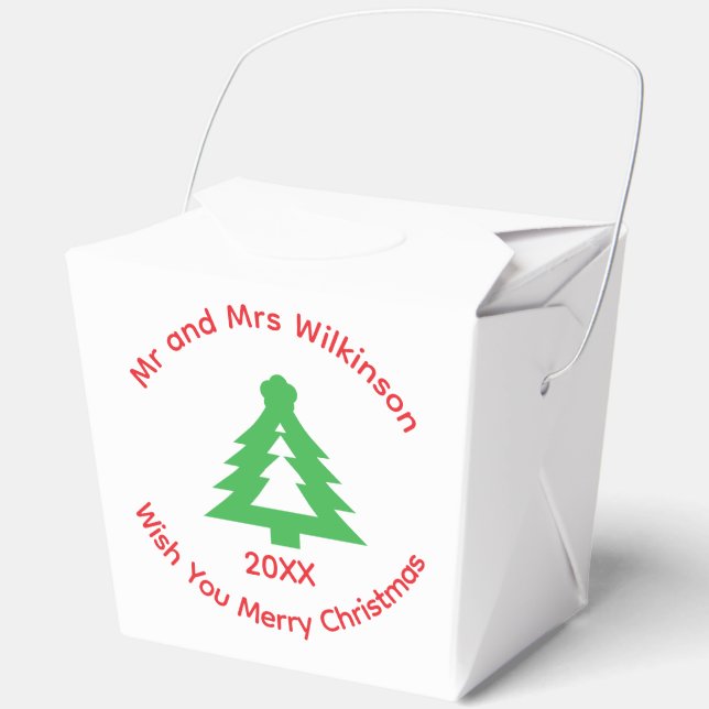 Weihnachtsfeier Geschenkboxen  Geschenkschachtel (Vorderseite)