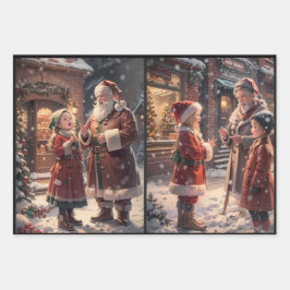 Weihnachtsfeier Geschenkpapier Set