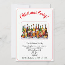 Weihnachtsfeier Getränke Und Cocktails Farbe Xmas