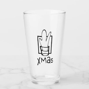 Weihnachtsfeier Glas