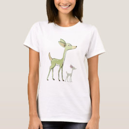 Weihnachtsfeier Grüne Hirsche Feiertage Niedlich T-Shirt