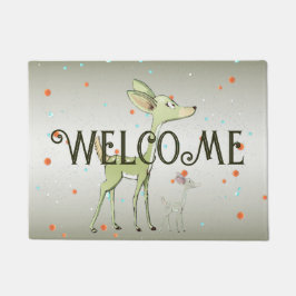 Weihnachtsfeier Grüne Hirsche Urlaub Niedlich Fußmatte