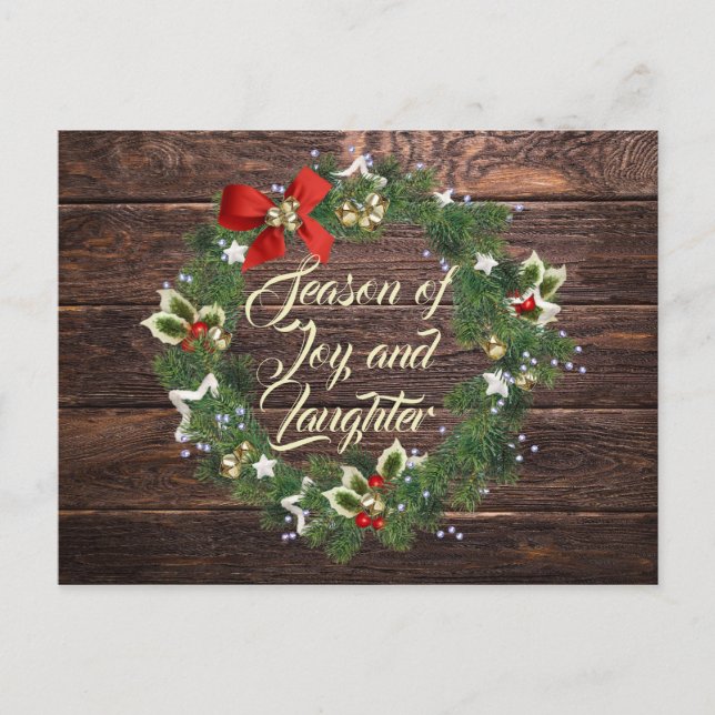 Weihnachtsfeier Gruß Postkarte (Vorderseite)