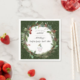 Weihnachtsfeier Hochzeit 2 Napkins Serviette