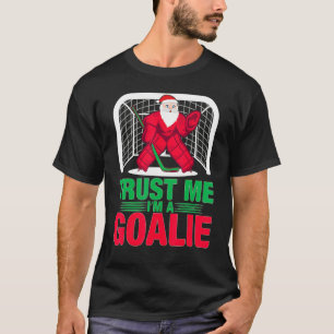 Weihnachtsfeier Hockey Goalie Goaltender Xmas T-Shirt