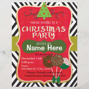 Weihnachtsfeier Holiday Event Flyer Poster